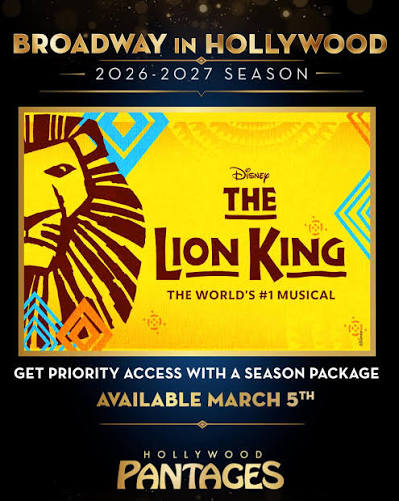 Lion King at the Pantages Theater
