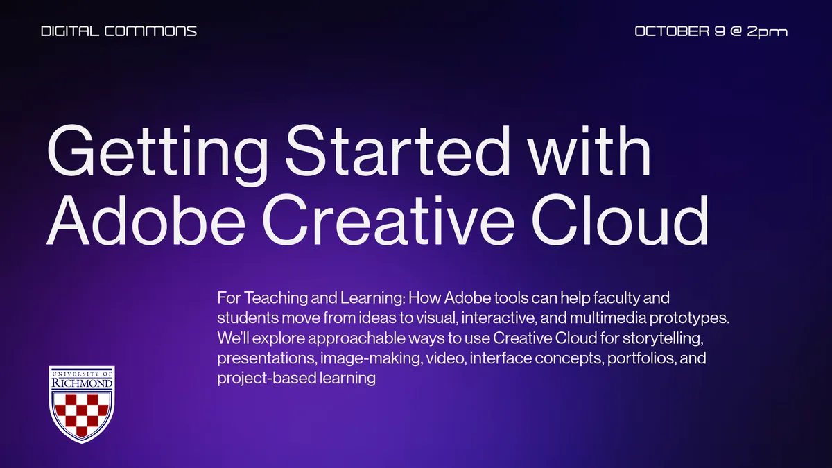 Getting Started with Adobe Creative Cloud for Teaching and Learning